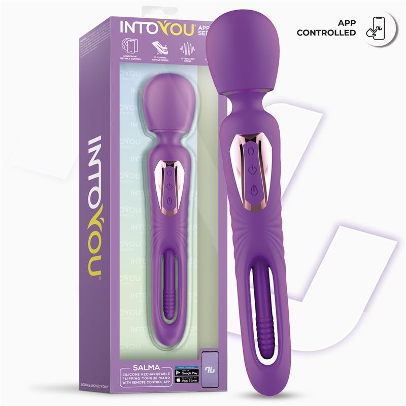 INTOYOU APP SERIES - SALMA MASAJEADOR CON FLIPPING TONGUE Y VIBRACIÓN CON APP