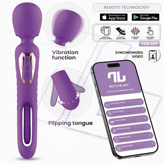 INTOYOU APP SERIES - SALMA MASAJEADOR CON FLIPPING TONGUE Y VIBRACIÓN CON APP