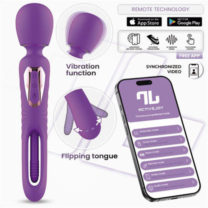 INTOYOU APP SERIES - SALMA MASAJEADOR CON FLIPPING TONGUE Y VIBRACIÓN CON APP