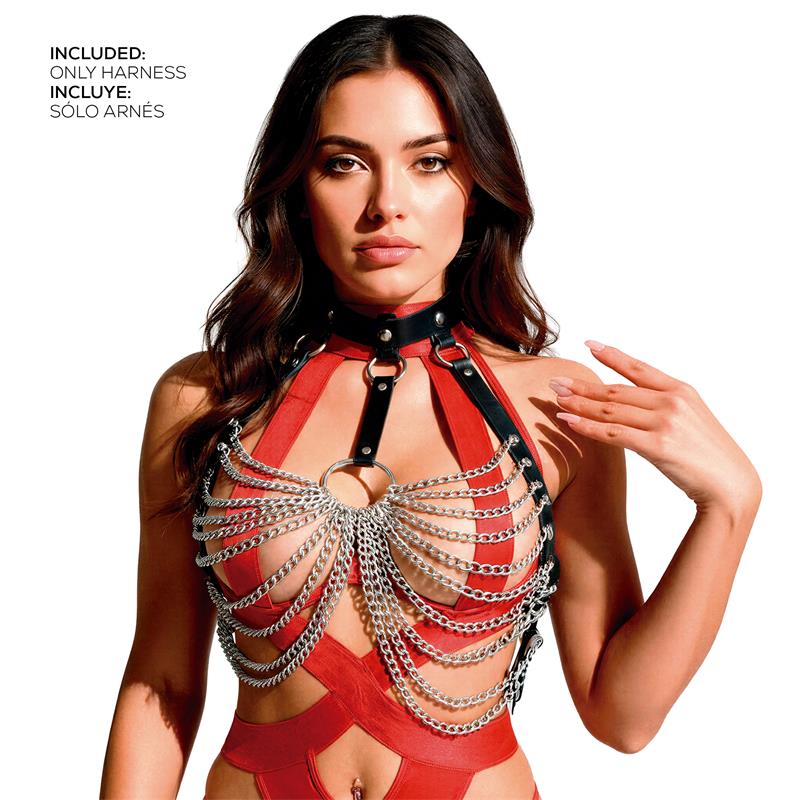 ADALET LINGERIE - SAMARA ARNÉS DE PECHO CADENAS  TALLA ÚNICA