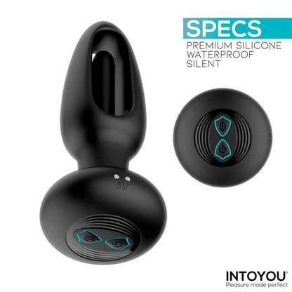 INTOYOU - SASHA PLUG CON VIBRACIÓN Y LENGUA FLIPPING YCONTROL REMOTO