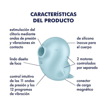 SATISFYER - SASSY SEAL SUCCIONADOR DE CLÍTORIS CON VIBRACIÓN