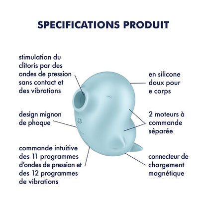 SATISFYER - SASSY SEAL SUCCIONADOR DE CLÍTORIS CON VIBRACIÓN
