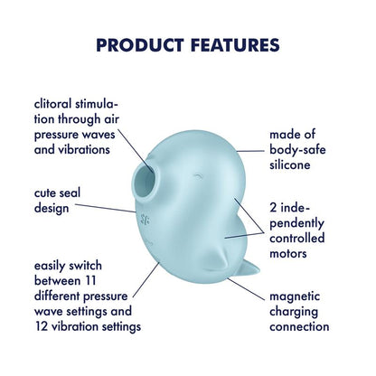 SATISFYER - SASSY SEAL SUCCIONADOR DE CLÍTORIS CON VIBRACIÓN