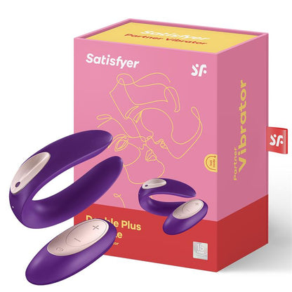 SATISFYER - PLUS CON CONTROL REMOTO COLOR PÚRPURA