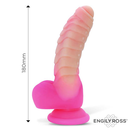 DILDOX BY ENGILY ROSS - SCALIDOR DILDO UNICORN BRILLA EN LA OSCURIDAD SILICONA LÍQUIDA 18 CM
