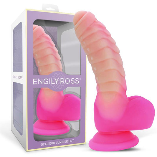 DILDOX BY ENGILY ROSS - SCALIDOR DILDO UNICORN BRILLA EN LA OSCURIDAD SILICONA LÍQUIDA 18 CM