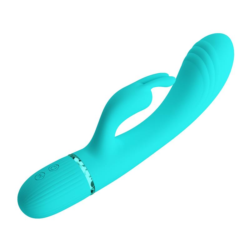 PRETTYLOVE - SCOCCO VIBRADOR CON RABBIT TURQUESA