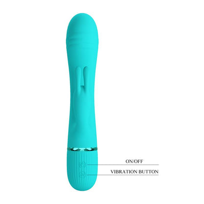 PRETTYLOVE - SCOCCO VIBRADOR CON RABBIT TURQUESA