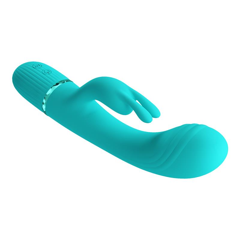 PRETTYLOVE - SCOCCO VIBRADOR CON RABBIT TURQUESA