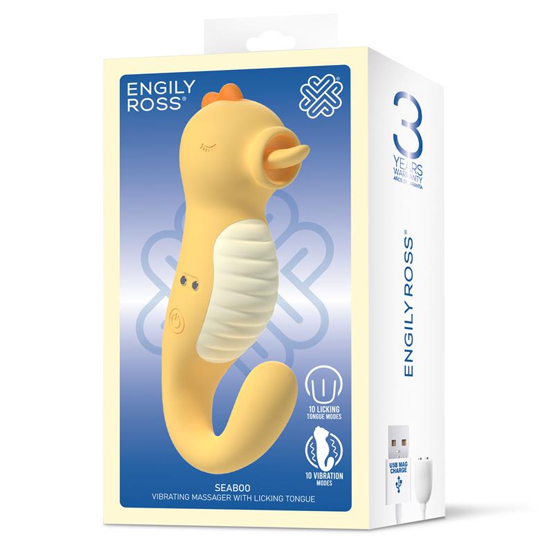 ENGILY ROSS - SEABOO MASAJEADOR CON VIBRACION Y LENGUA LICKING