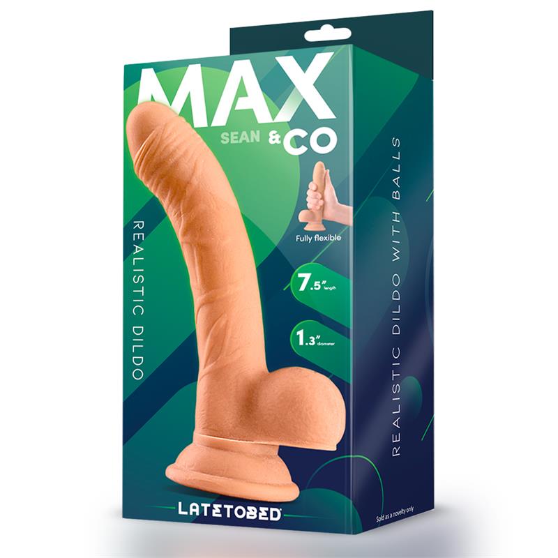 MAX & CO - SEAN DILDO REALISTA CON TESTÍCULOS 7.5 NATURAL