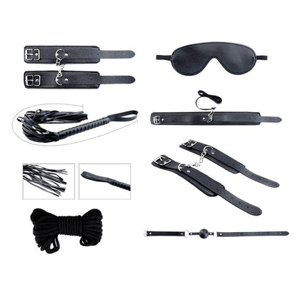 ALIVE - SECRET DESIRES BLACK KIT DE 8 PIEZAS BDSM