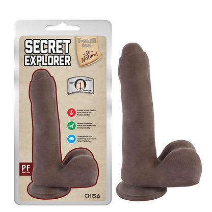 CHISA - SECRET EXPLORER DILDO DUAL DENSITY MARRÓN 20CM