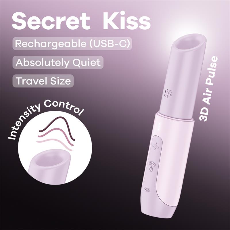 SATISFYER - SECRET KISS AIR PULSE VIBRATOR