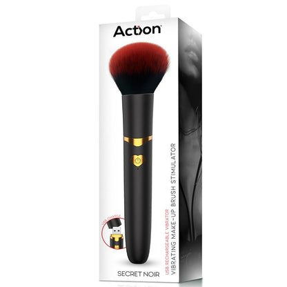 ACTION - SECRET NOIR ESTIMULADOR BROCHA DE MAQUILLAJE CON VIBRACIÓN NEGRO