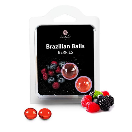 SECRET PLAY - SECRET PLAY SET 2 BRAZILIAN BALLS AROMA FRUTAS DEL BOSQUE