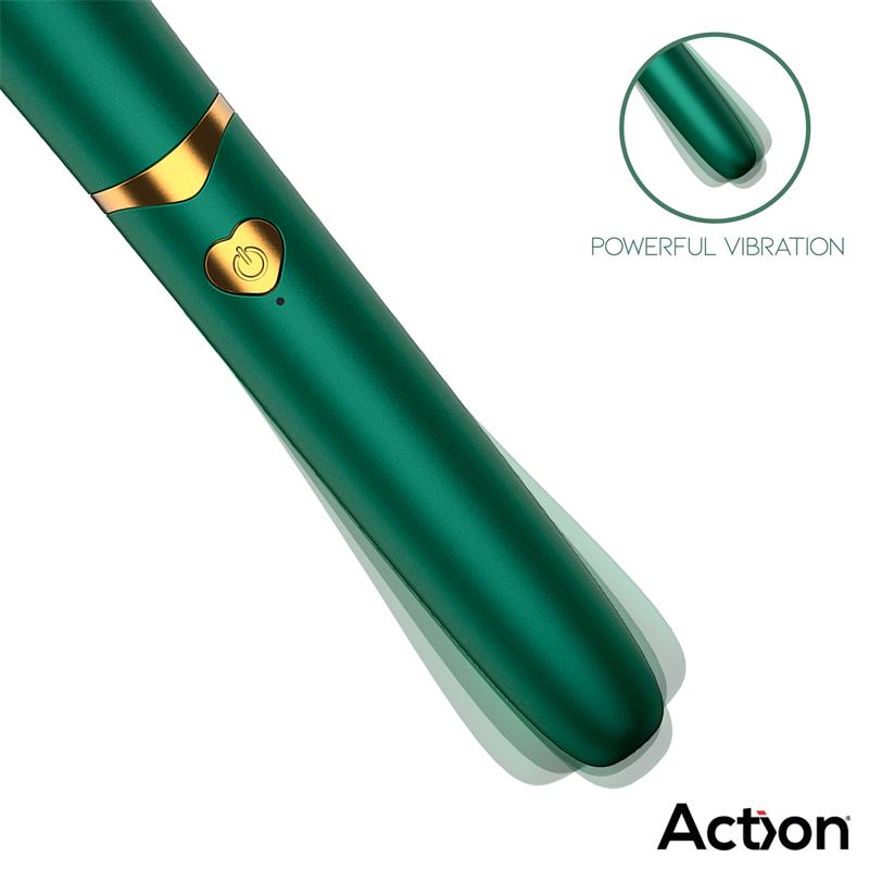 ACTION - SECRET VERT ESTIMULADOR BROCHA DE MAQUILLAJE CON VIBRACIÓN VERDE