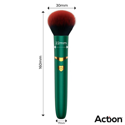 ACTION - SECRET VERT ESTIMULADOR BROCHA DE MAQUILLAJE CON VIBRACIÓN VERDE