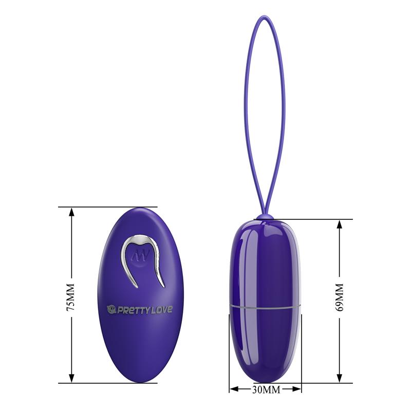 PRETTYLOVE - SELKIE YOUTH HUEVO VIBRADOR CON CONTROL REMOTO