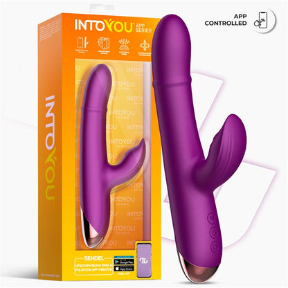 INTOYOU APP SERIES - SENDEL VIBRADOR CON ANILLO DE BOLAS INTERNAS UP AND DOWN Y PULSACIÓN CON APP