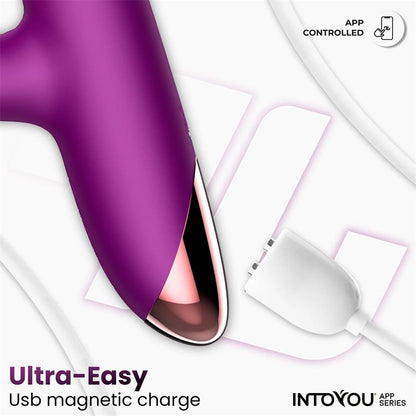 INTOYOU APP SERIES - SENDEL VIBRADOR CON ANILLO DE BOLAS INTERNAS UP AND DOWN Y PULSACIÓN CON APP