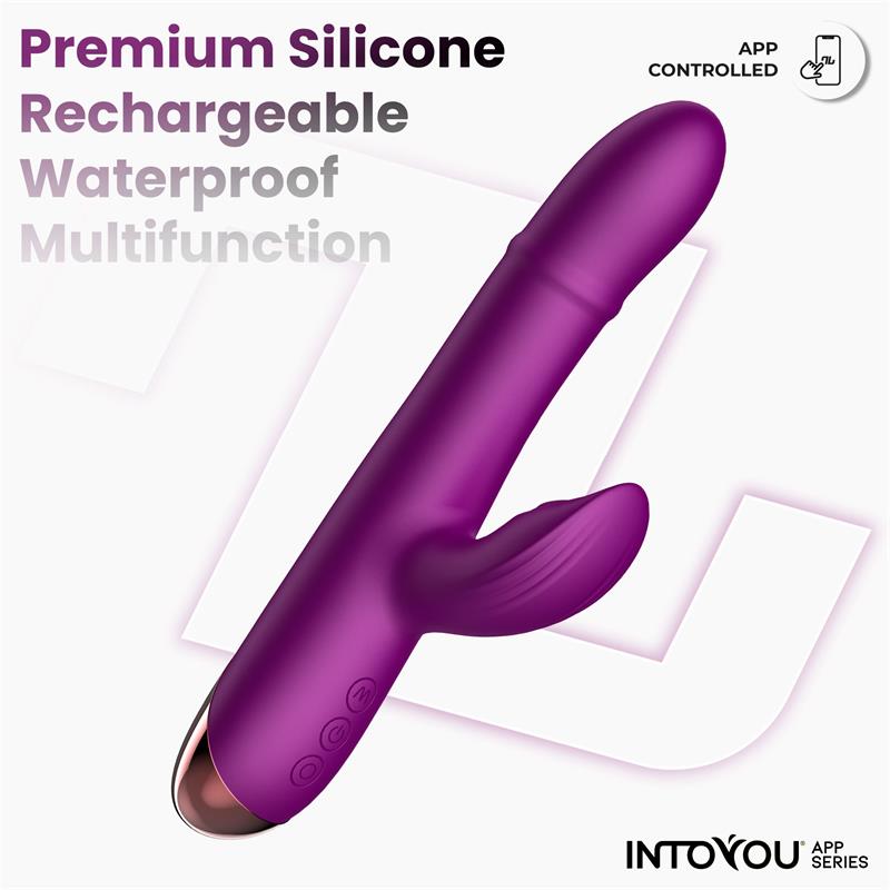 INTOYOU APP SERIES - SENDEL VIBRADOR CON ANILLO DE BOLAS INTERNAS UP AND DOWN Y PULSACIÓN CON APP