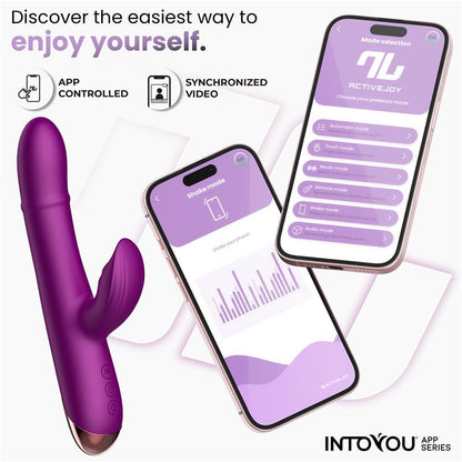 INTOYOU APP SERIES - SENDEL VIBRADOR CON ANILLO DE BOLAS INTERNAS UP AND DOWN Y PULSACIÓN CON APP