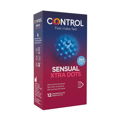 CONTROL - SENSUAL XTRA DOTS - PUNTEADOS 12 UDS