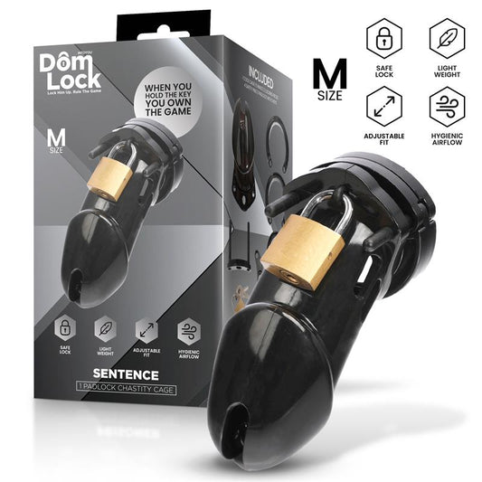 DOMLOCK - SENTENCE JAULA PARA EL PENE TALLA M