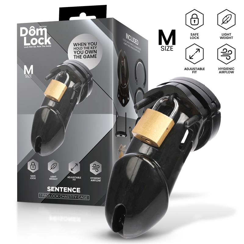 DOMLOCK - SENTENCE JAULA PARA EL PENE TALLA M