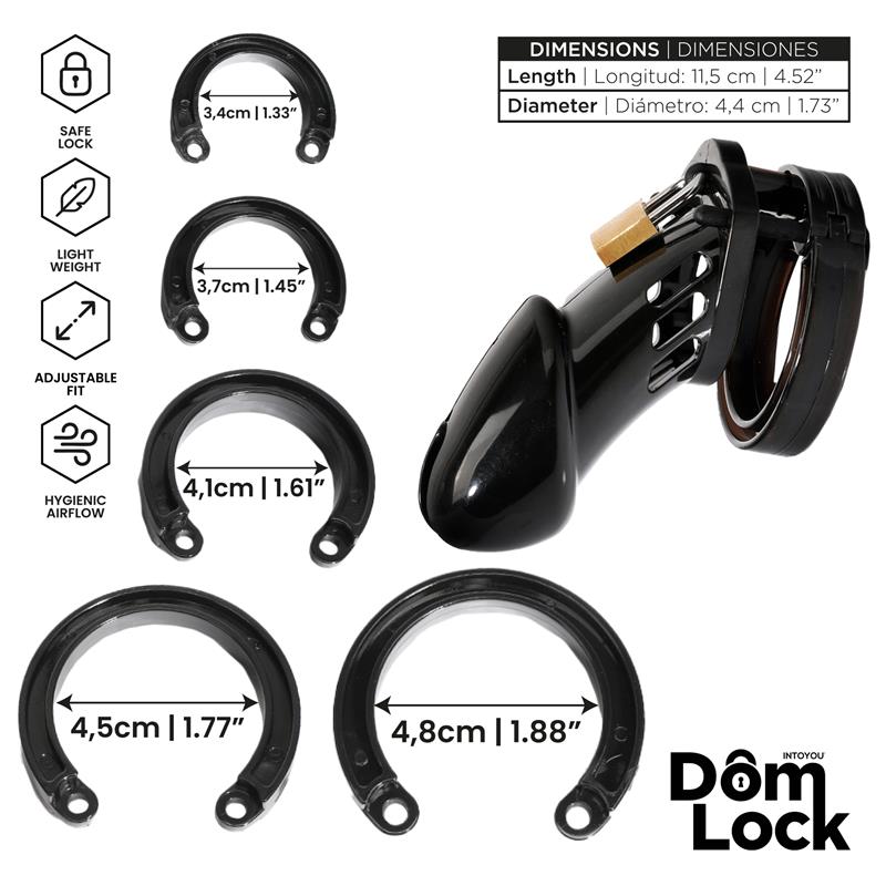 DOMLOCK - SENTENCE JAULA PARA EL PENE TALLA M