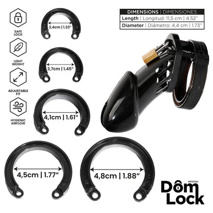 DOMLOCK - SENTENCE JAULA PARA EL PENE TALLA M
