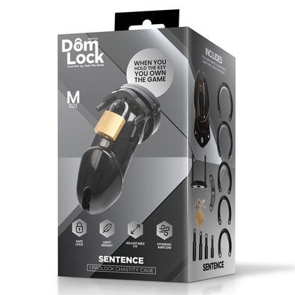 DOMLOCK - SENTENCE JAULA PARA EL PENE TALLA M