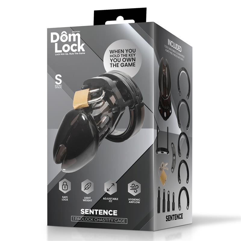 DOMLOCK - SENTENCE JAULA PARA EL PENE TALLA S