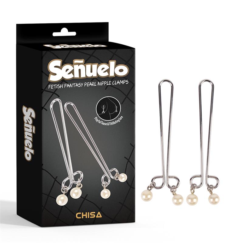 CHISA - SEÑUELO PINZAS PARA PEZONES CO PERLAS