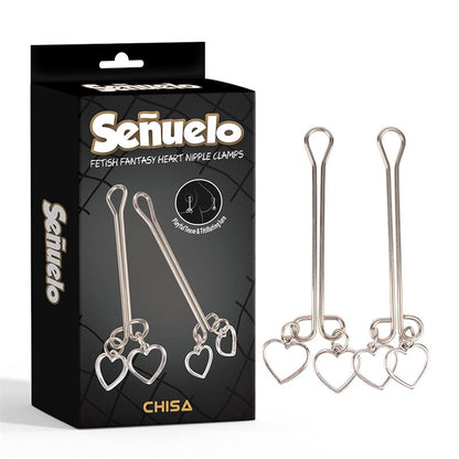 CHISA - SEÑUELO PINZAS PARA PEZONES CON CORAZONES