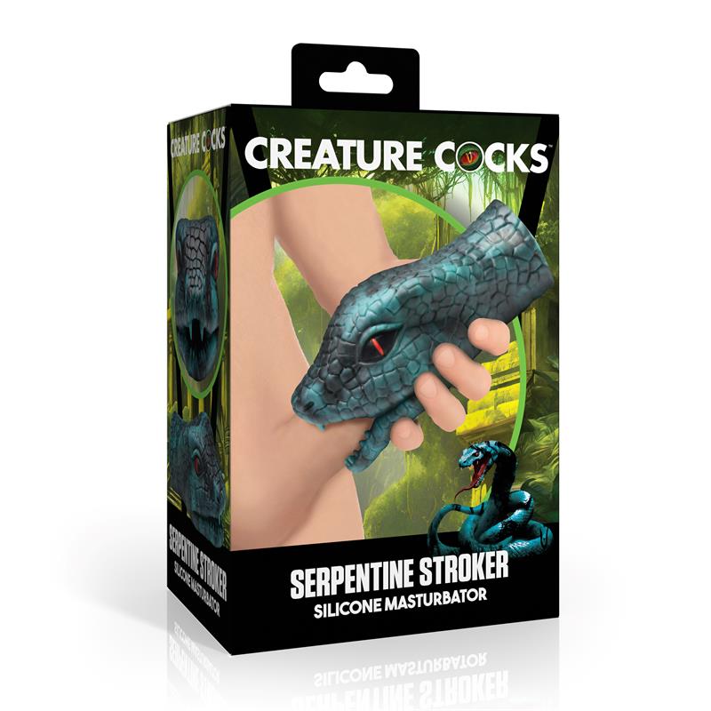 CREATURE COCKS - SERPENTINE MASTURBADOR SERPIENTE SILICONA