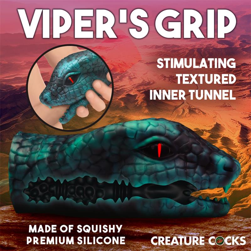 CREATURE COCKS - SERPENTINE MASTURBADOR SERPIENTE SILICONA