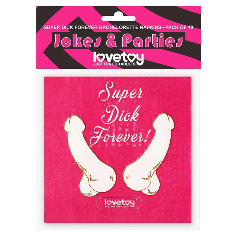 LOVETOY - SERVILLETAS DE FIESTA PACK DE 10