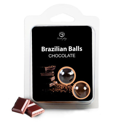 SECRET PLAY - SET 2 BRAZILIAN BALLS AROMA A CHOCOLATE