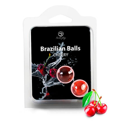 SECRET PLAY - SET 2 BRAZILIAN BALLS AROMA CEREZA