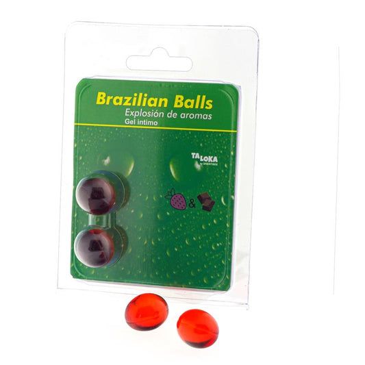 BRAZILIAN BALLS - SET 2 BRAZILIAN BALLS AROMA FRESA Y CHOCOLATE