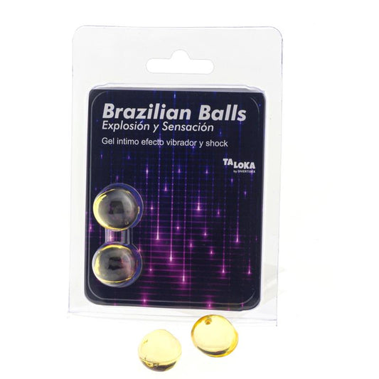 BRAZILIAN BALLS - SET 2 BRAZILIAN BALLS EXCITANTE EFECTO VIBRADOR Y SHOCK