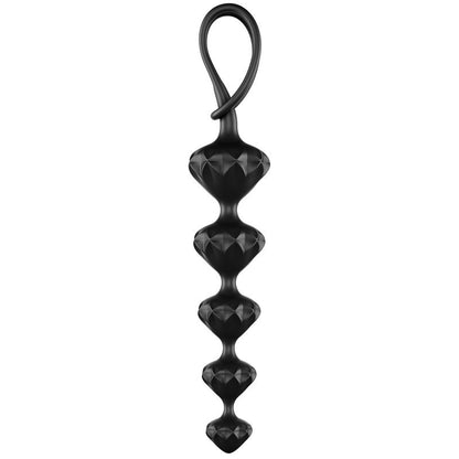 SATISFYER - SET 2 CADENAS ANALES COLOR NEGRO