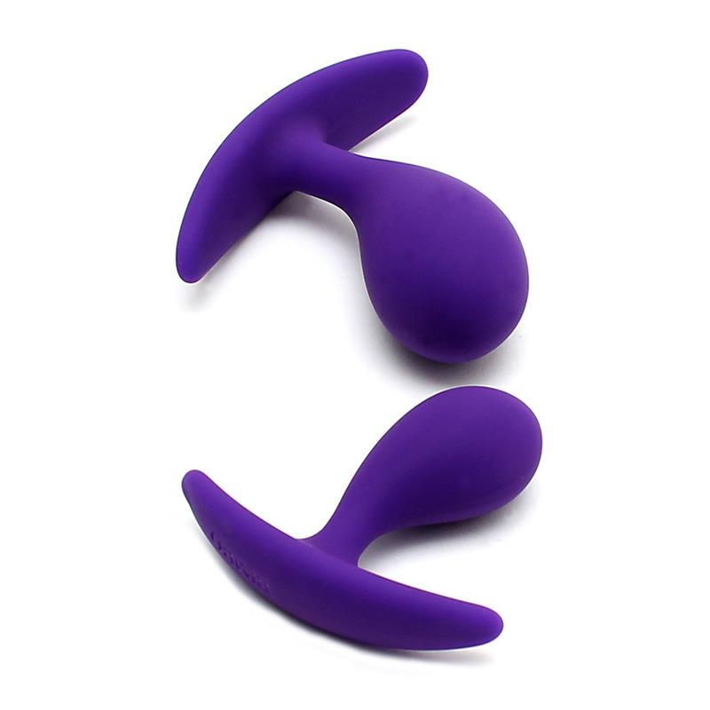 RIMBA TOYS - SET 2 PLUG ANALES ANATÓMICOS COPENHAGEN PURPURA