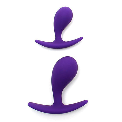 RIMBA TOYS - SET 2 PLUG ANALES ANATÓMICOS COPENHAGEN PURPURA