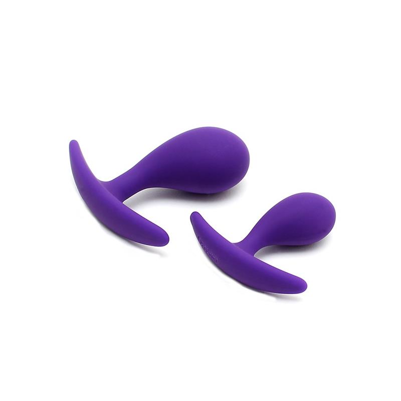 RIMBA TOYS - SET 2 PLUG ANALES ANATÓMICOS COPENHAGEN PURPURA