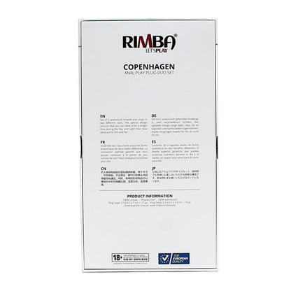RIMBA TOYS - SET 2 PLUG ANALES ANATÓMICOS COPENHAGEN PURPURA