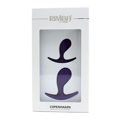 RIMBA TOYS - SET 2 PLUG ANALES ANATÓMICOS COPENHAGEN PURPURA
